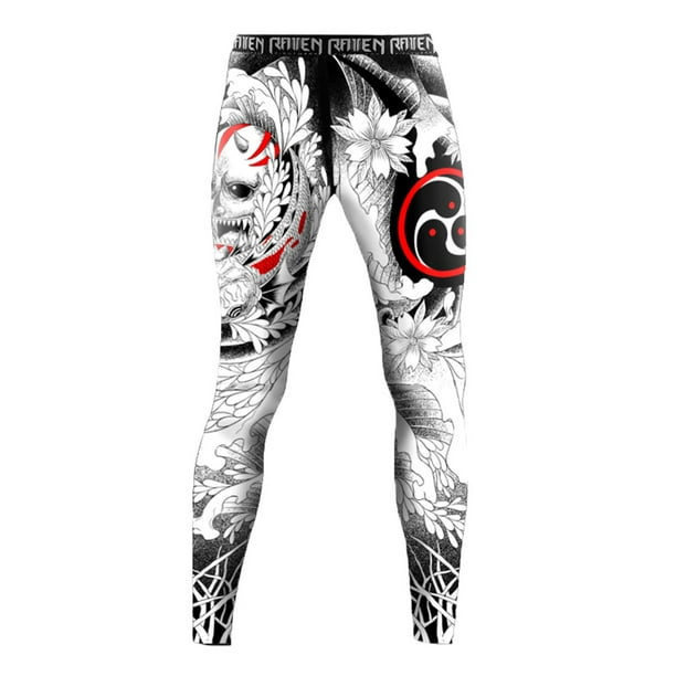 Raven Fightwear Mens Irezumi BJJ MMA Spats